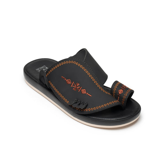 Rhino Totem Leather Sandal